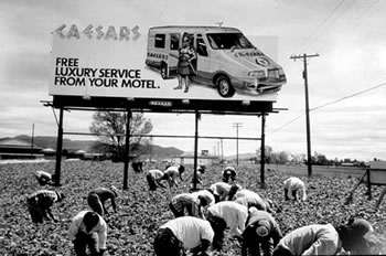 Trabajadores Migrantes Mexicanos, California EU. Pedro Meyer © 1986/90